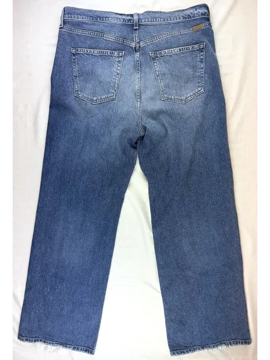 AYR The Secret Sauce Jeans Womens Size 34 Blue High Rise Straight Leg USA Made - Picture 4 of 11